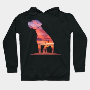 Sunset Background Labrador Dog Hoodie